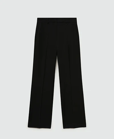 Mango Women's Flowy Straight-Fit Pants