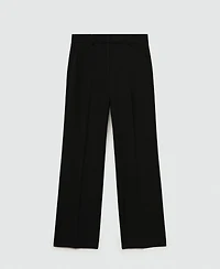 Mango Women's Flowy Straight-Fit Pants