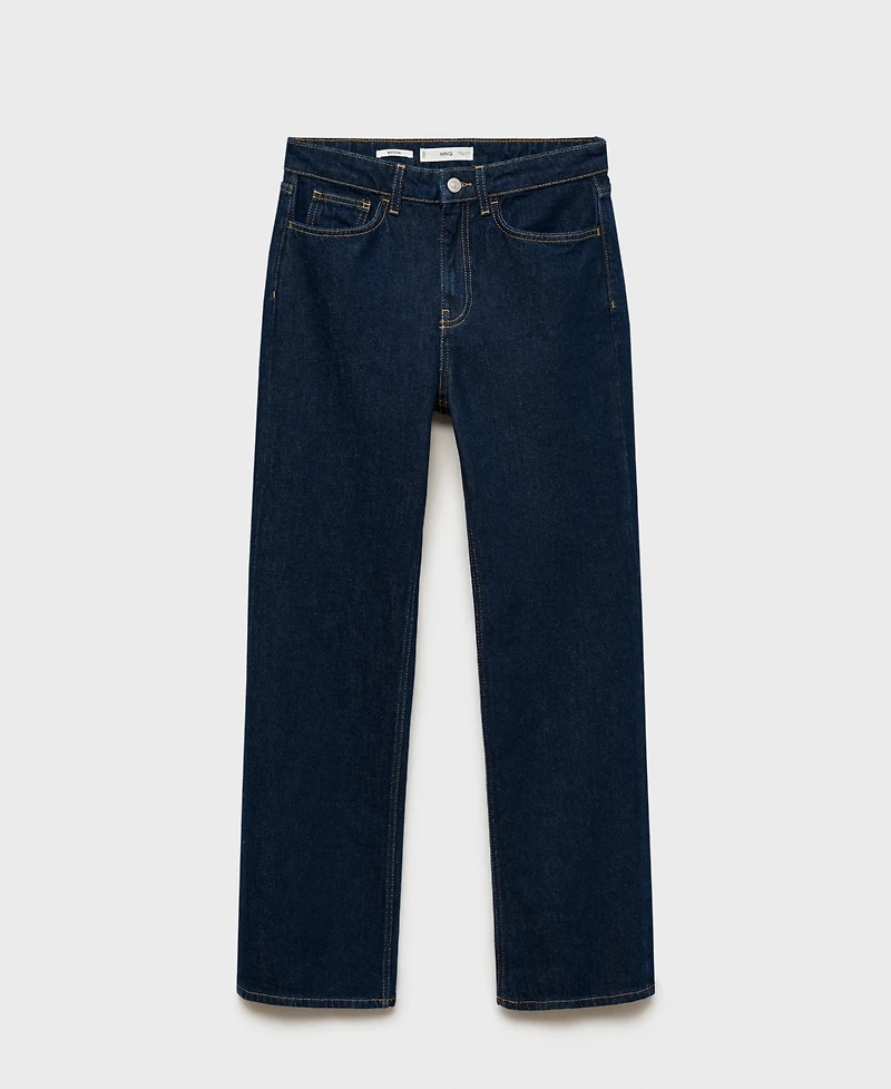 Mango Women's Matilda Medium-Rise Straight-Fit Jeans