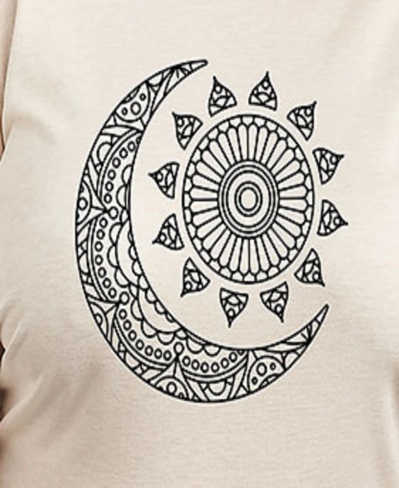 Hybrid Apparel Plus Trendy Sun Moon Graphic Pullover Top
