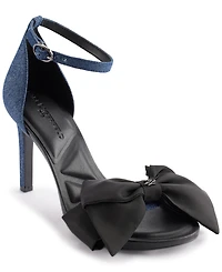 Karl Lagerfeld Paris Women's Kenz Bow Ankle Strap Dress Sandals