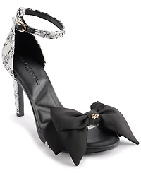 Karl Lagerfeld Paris Women's Kenz Bow Ankle Strap Dress Sandals