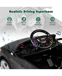 Gymax 12V Kids Ride On Car w/Remote Control 4 Wheels Suspension 3 Speeds Led Headlight