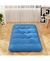 Gouun Foldable Futon Mattress with Washable Cover and Carry Bag for Camping-Twin Size