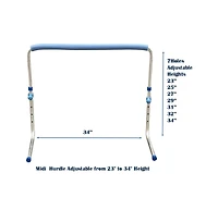 Amber Track and Field Self Return Aluminum Hurdle Midi Adjustable from 23" to 34" (Set of 3)