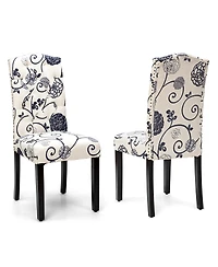 Gouun Set of 2 Tufted Upholstered Dining Chairs