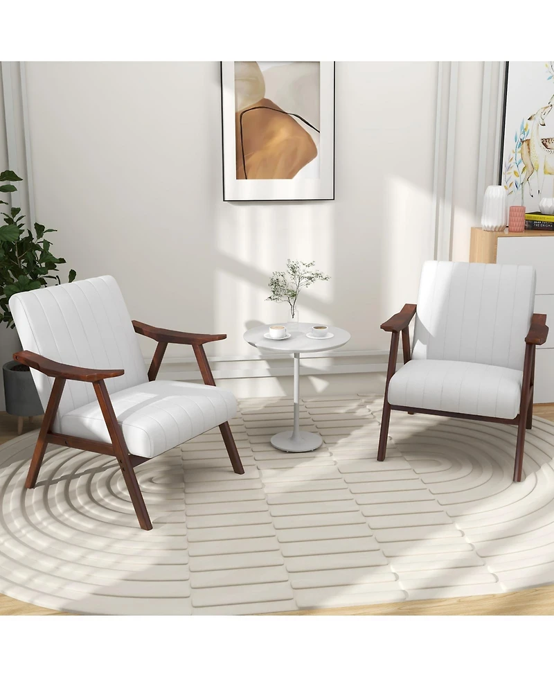 Gouun Modern Accent Chair Leisure Armchair with Felt Pads