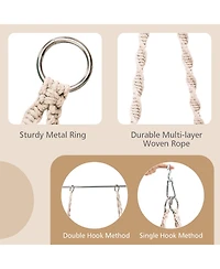 Gouun Cushioned Hammock Swing Chair with Hanging Kit