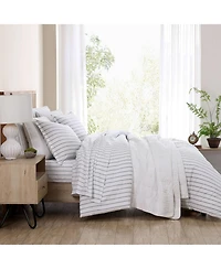 Stone Cottage Trenton Stripe Cotton Green 3 Piece Duvet Cover Set-King