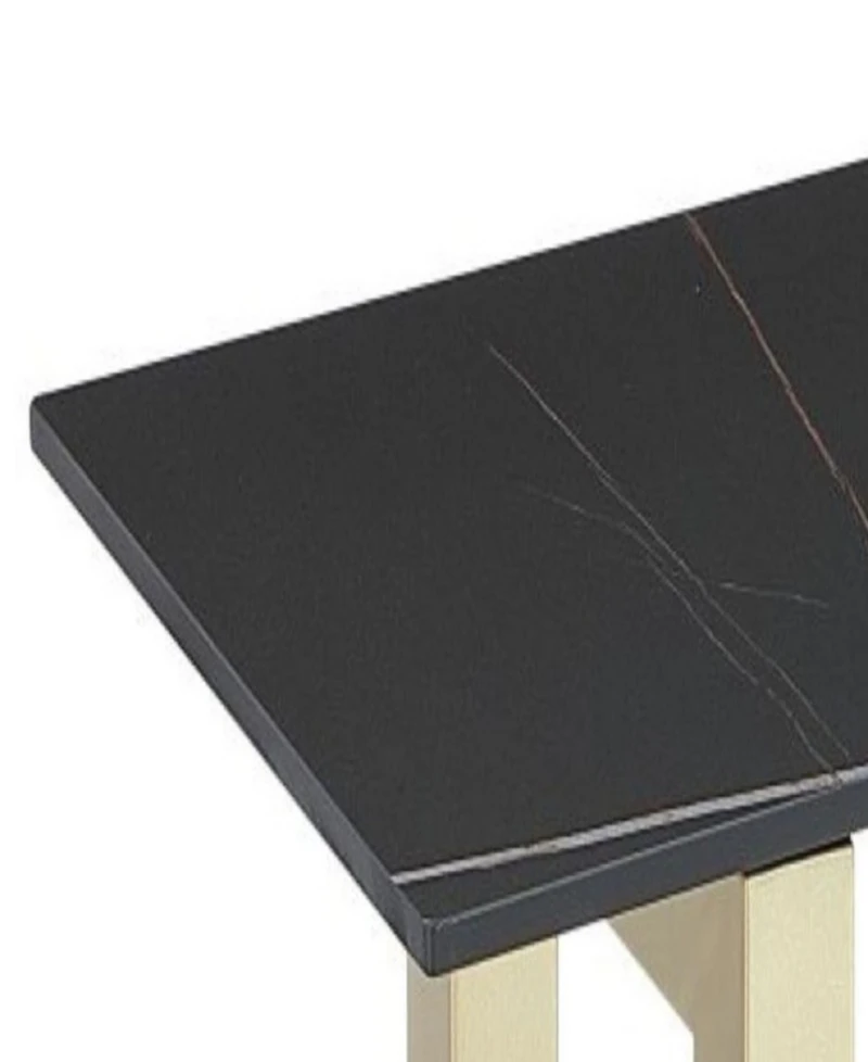 Furniture Emila 54" Sintered Stone Mix and Match Console Table