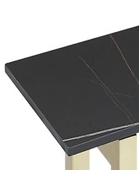 Furniture Emila 54" Sintered Stone Mix and Match Console Table