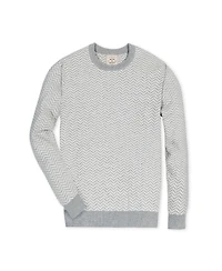 Hope & Henry Men's Crew Neck Intarsia Sweater