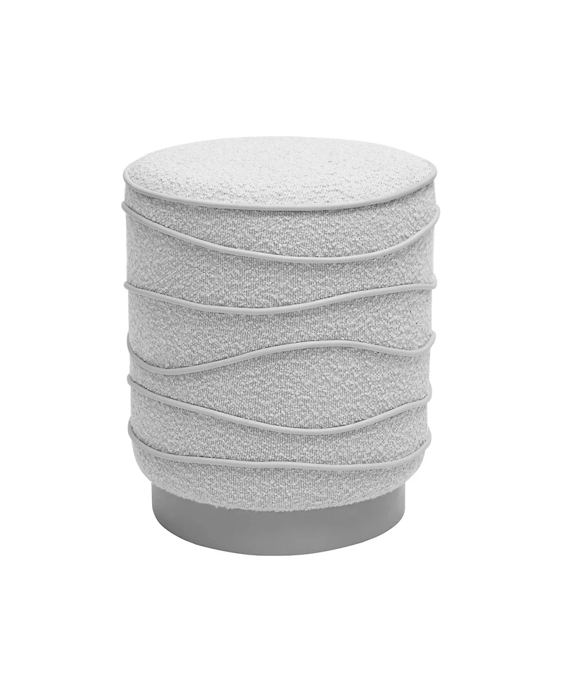 Tov Furniture 14.6" Boucle Ottoman