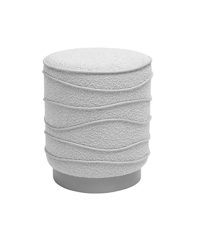 Tov Furniture 14.6" Boucle Ottoman