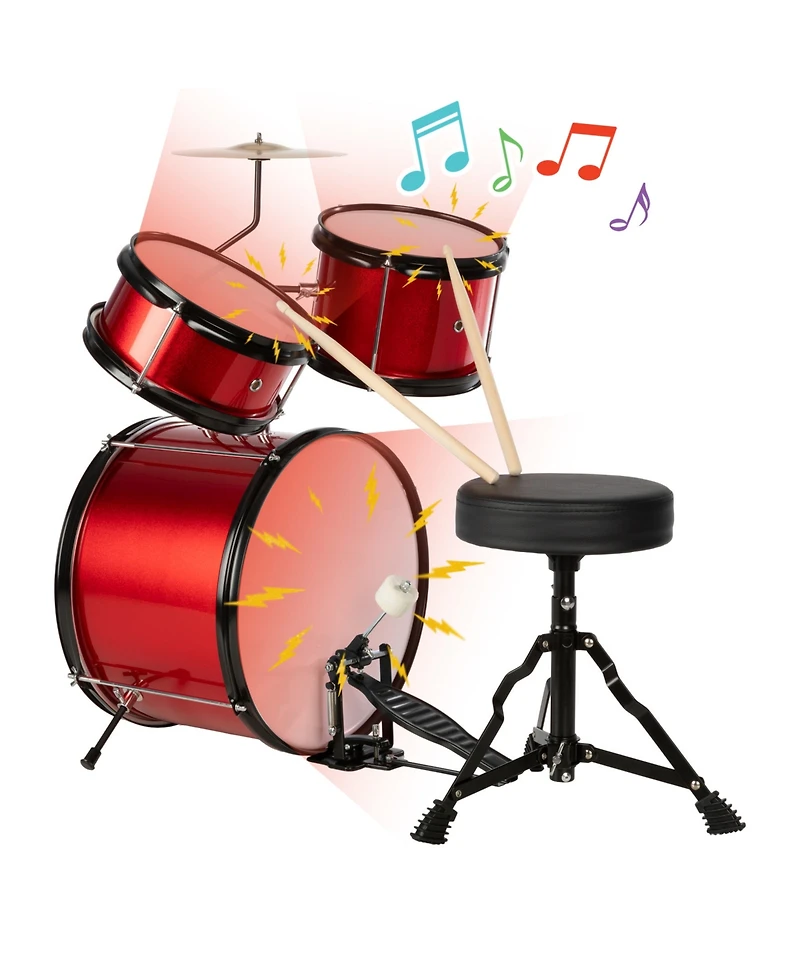 Hey Play 3-Piece Beginner Drum Set