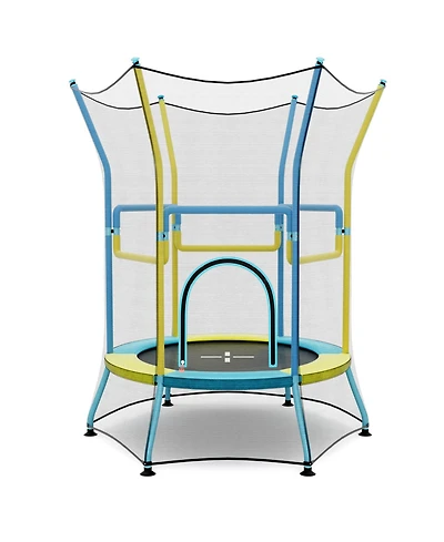 Gouun Mini Trampoline for Kids with Safety Enclosure Net and Foam Handles