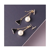 Sohi Women's Unbalanced Drop Earrings