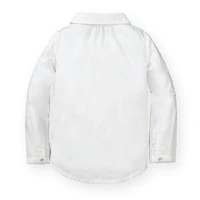 Hope & Henry Baby Girls Peter Pan Collar Top