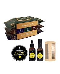 Men s Grooming Essentials Bundle – Assorted Face & Body Wipes (3-Pack, Cedarwood, Tea Tree, Eucalyptus) + Pursonic Beard Care Grooming Kit
