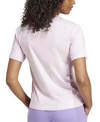 adidas Women's Short-Sleeve Cotton Crewneck Logo T-Shirt