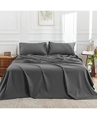 Doz by Sijo Doz 100% Long Staple Cotton Sheet Set, Classic Percale, Hotel Cool Crisp, Breathable, Durable