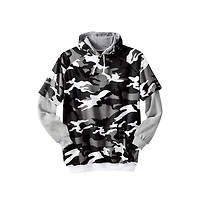 Boulder Creek by KingSize Men's Big & Tall Thermal-Lined Layered Look Hoodie