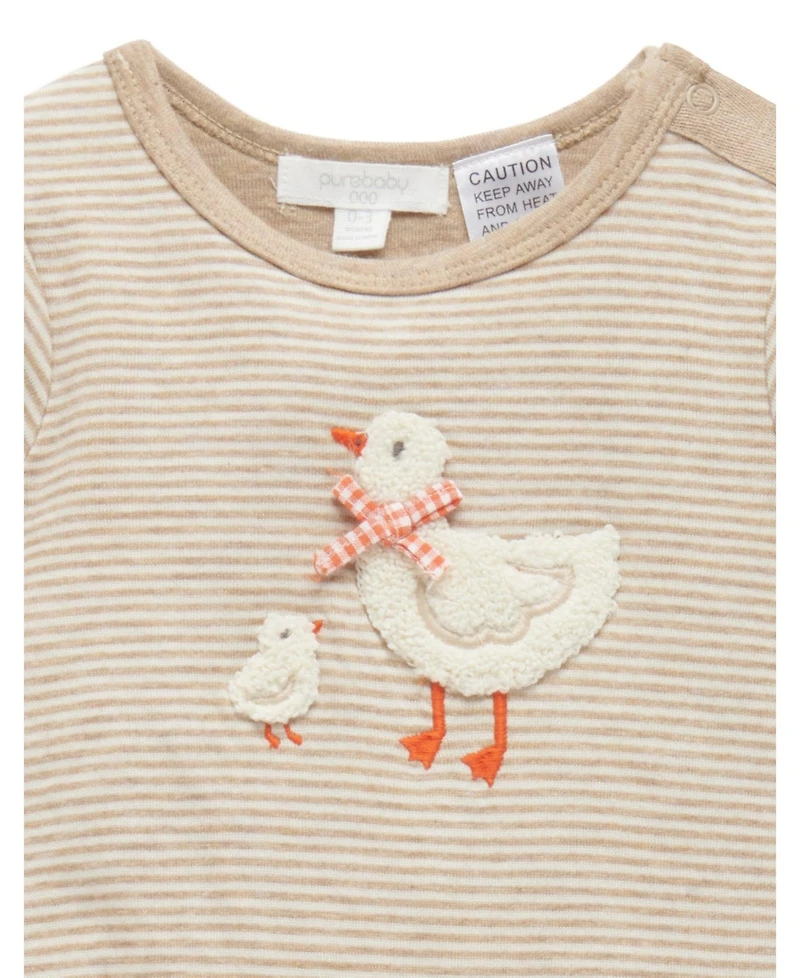 Purebaby Baby Boy and Girl Stripe Coverall