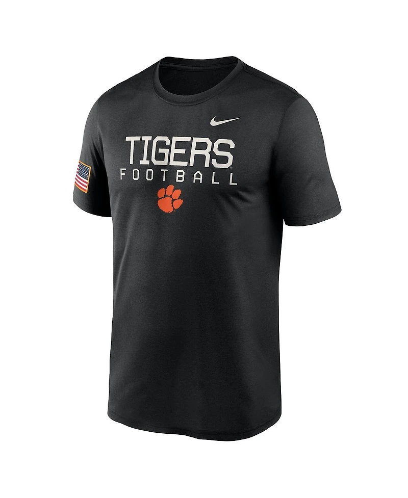Nike Men's Black Clemson Tigers 2024 Military Appreciation Legend Performance T-Shirt