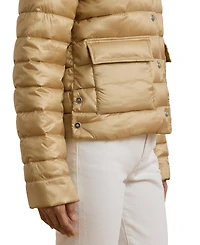 Lauren Ralph Lauren Petite Snap-Front Stand-Collar Packable Coat