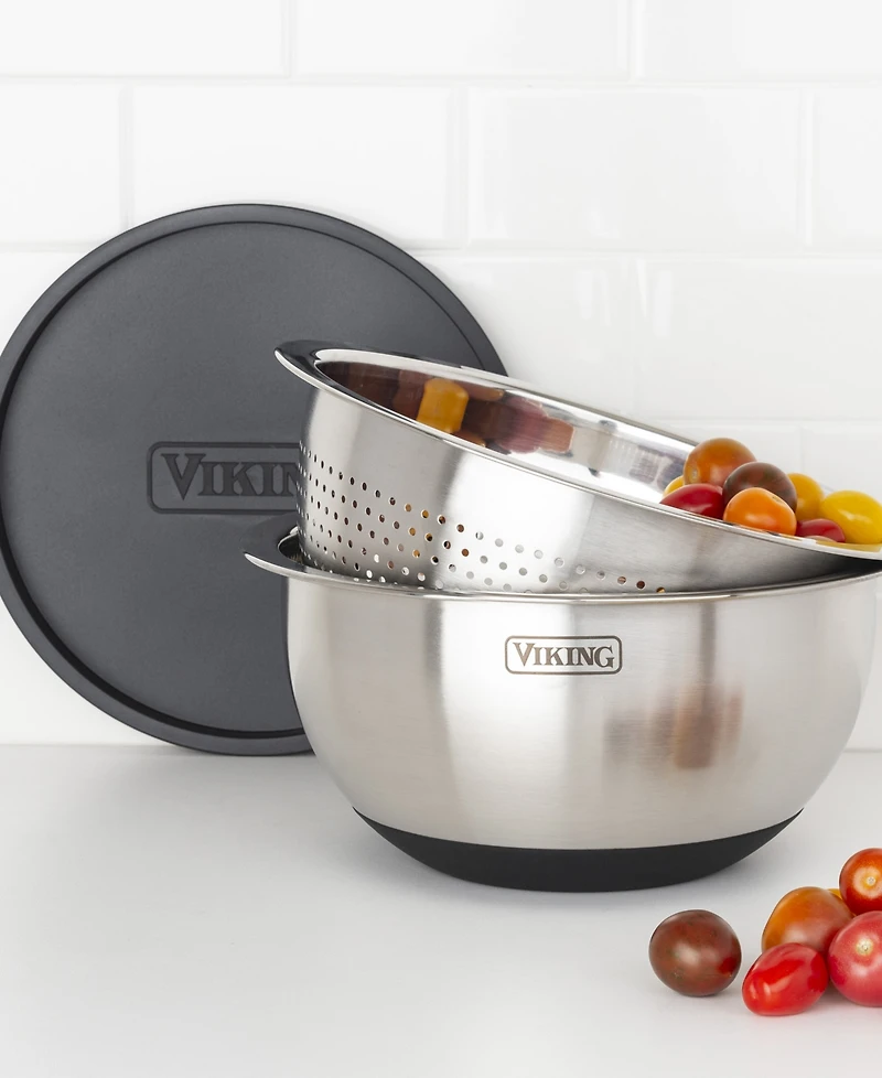 9 Piece Stainless Steel Mixing Bowl Set