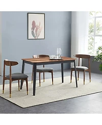 Gouun Mid Century Modern Rectangular Dining Room Table