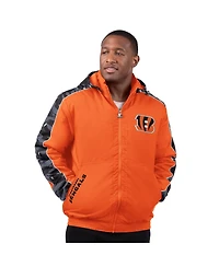 Starter Men's Orange Cincinnati Bengals Thursday Night Gridiron Full-Zip Jacket