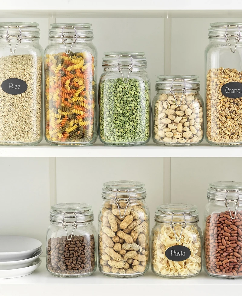 JoyJolt Airtight Set of 3 Glass Jars Storage Canister