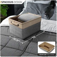 Sorbus 3 Pack Large Sturdy Foldable Fabric Storage Bins with Handles - Lightweight and durable