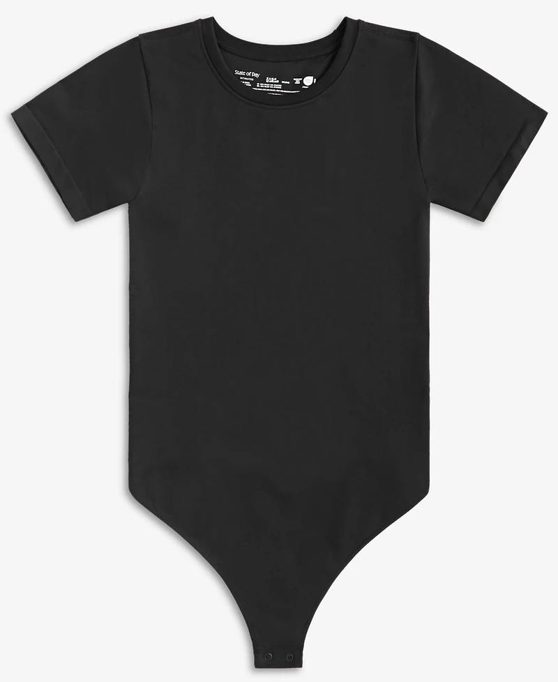 State of Day Women's Seamless T-Shirt Bodysuit, Exclusively at Macy's