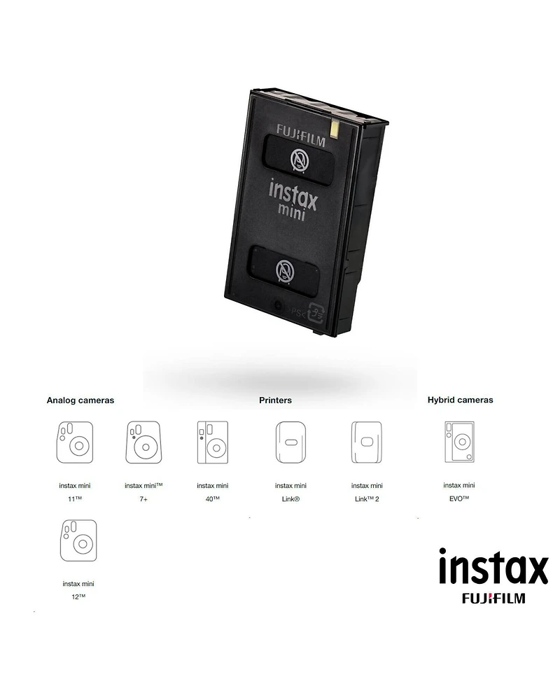 Fujifilm Instax Mini Soft Lavender Instant Print Film Pack Bundle