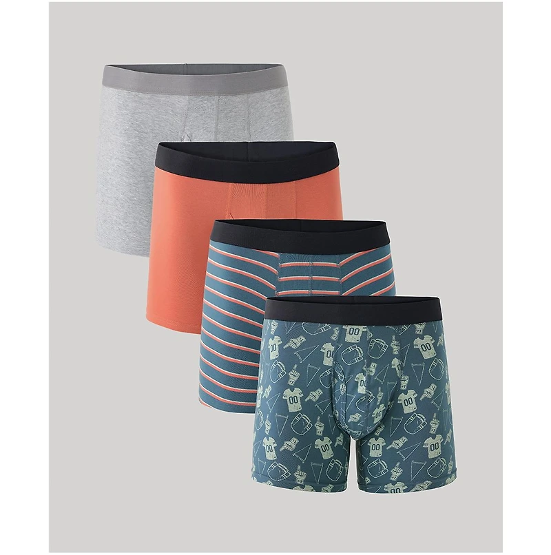 Pact Men's Everyday Boxer Brief 4-Pack
