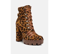 Palmetto Camouflage Ankle Boots Women