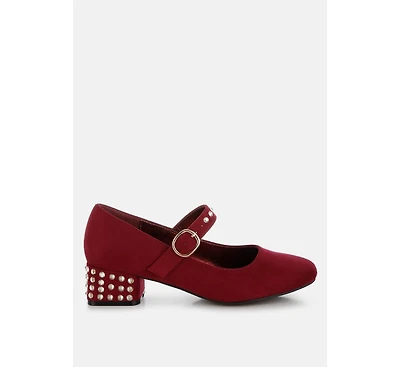 Sima Studded Mary Jane Pumps Women