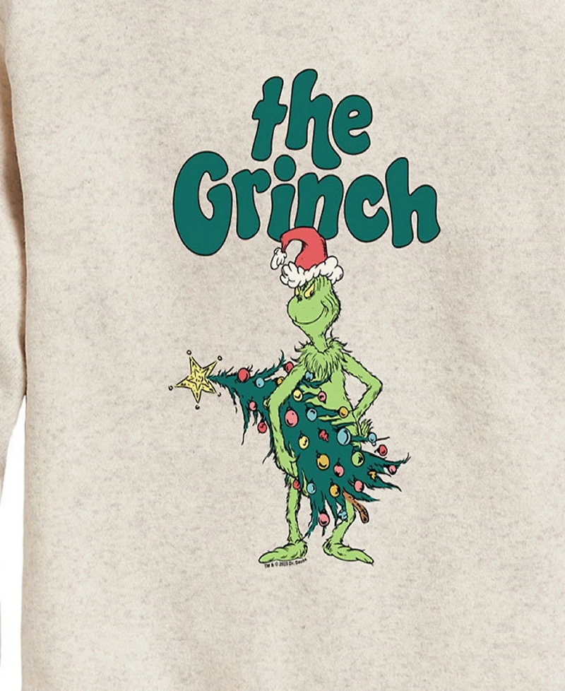The Grinch Big Girls Tree Graphic Fleece Top