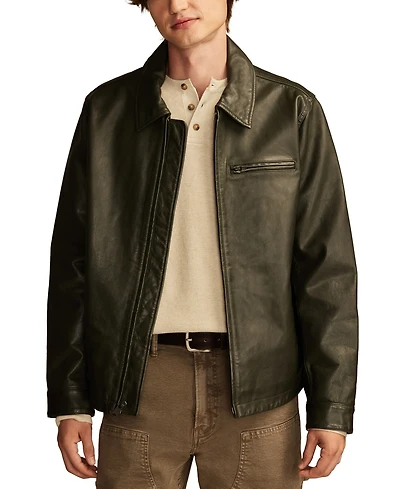 Lucky Brand Men's Leather Touring Jacket