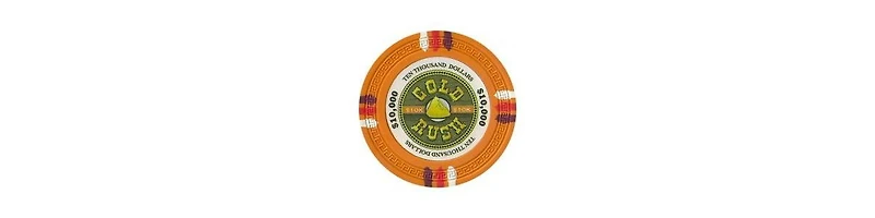 Slickblue Gold Rush Poker Chips 25-Pack - Clay Composite, Premium Quality