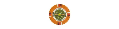 Slickblue Gold Rush Poker Chips 25-Pack - Clay Composite, Premium Quality