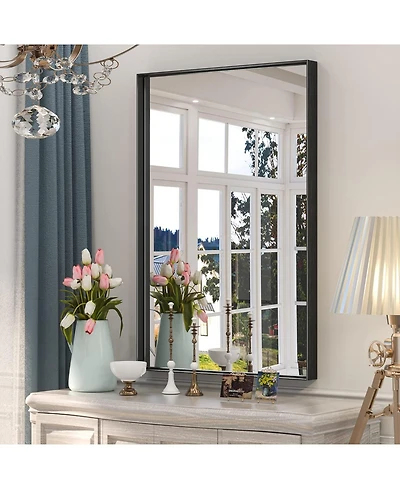 keonjinn Vanity Wall Mirror Bathroom Accent