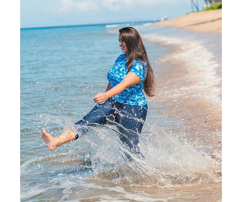 Calypsa Plus Capri Swim Leggings