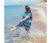 Calypsa Plus Capri Swim Leggings