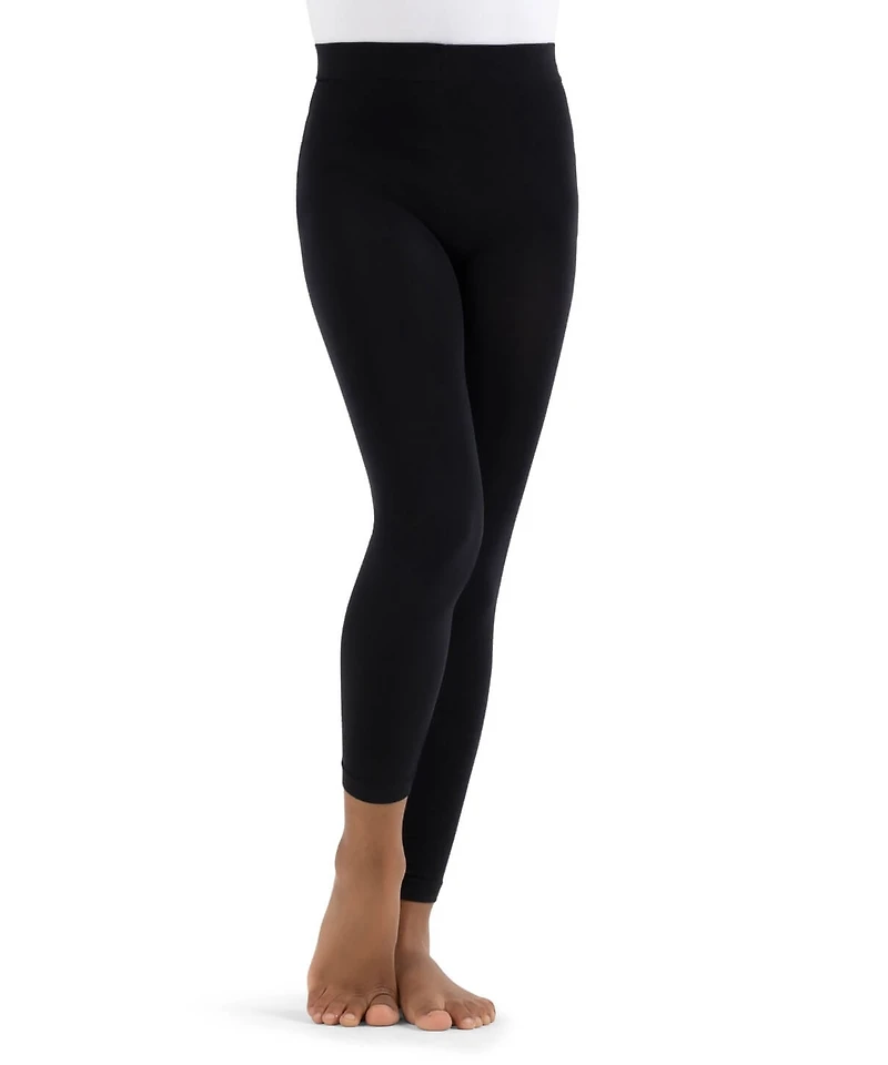 Capezio Girls Footless Tight w Self Knit Waist Band