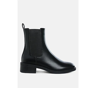Tripoli Stacked Heel Chelsea Boots