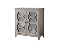 Kings Brand Furniture - Folsom Wood Console Table/Accent Cabinet, Wash Gray