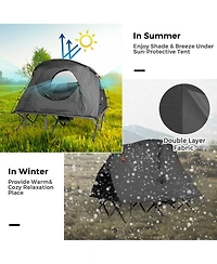 Gouun 2-Person Outdoor Camping Tent with External Cover